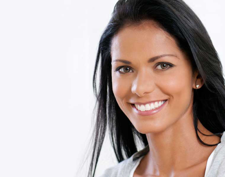 Woman smiling